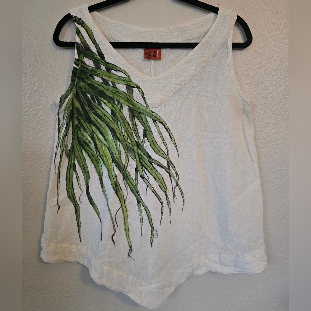 Oh My Gauze! Hand Painted Sleeveless Tank Top